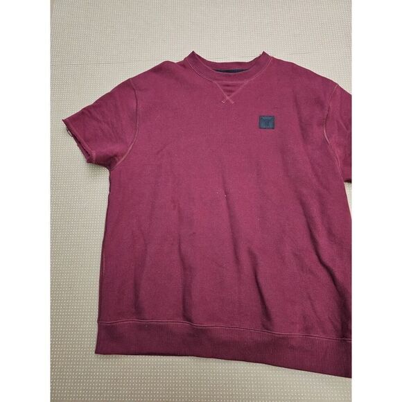 Under Armour Sweatshirt Mens Large Red Project Rock Short Sleeve - Picture 3 of 14